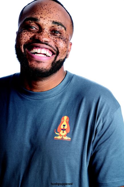 Hush Puppies modern basset hound grafisch T-shirt voor heren XX56J365 t-shirts