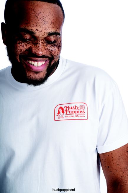 Hush Puppies retro basset hound grafisch T-shirt voor heren XX56J364 t-shirts