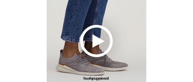 Hush Puppies geavanceerde gebreide heren vetersluiting XX56J291 sneaker