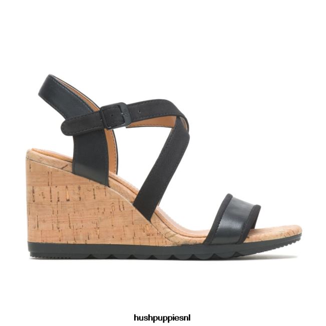 Hush Puppies pekingese damessandaal met kwartbandjes XX56J106 hakken