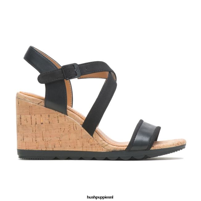 Hush Puppies pekingese damessandaal met kwartbandjes XX56J106 hakken