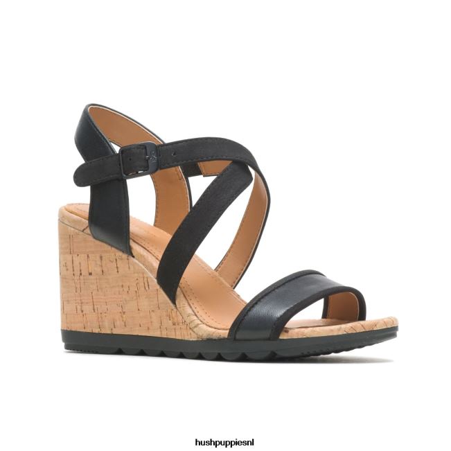 Hush Puppies pekingese damessandaal met kwartbandjes XX56J106 hakken