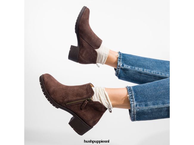 Hush Puppies Hadley dameslaars met ritssluiting aan de zijkant XX56J185 laars